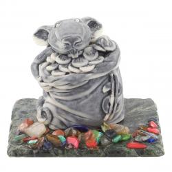 Сувенир из мрамолита &quot;Крыса в мешке&quot; — 