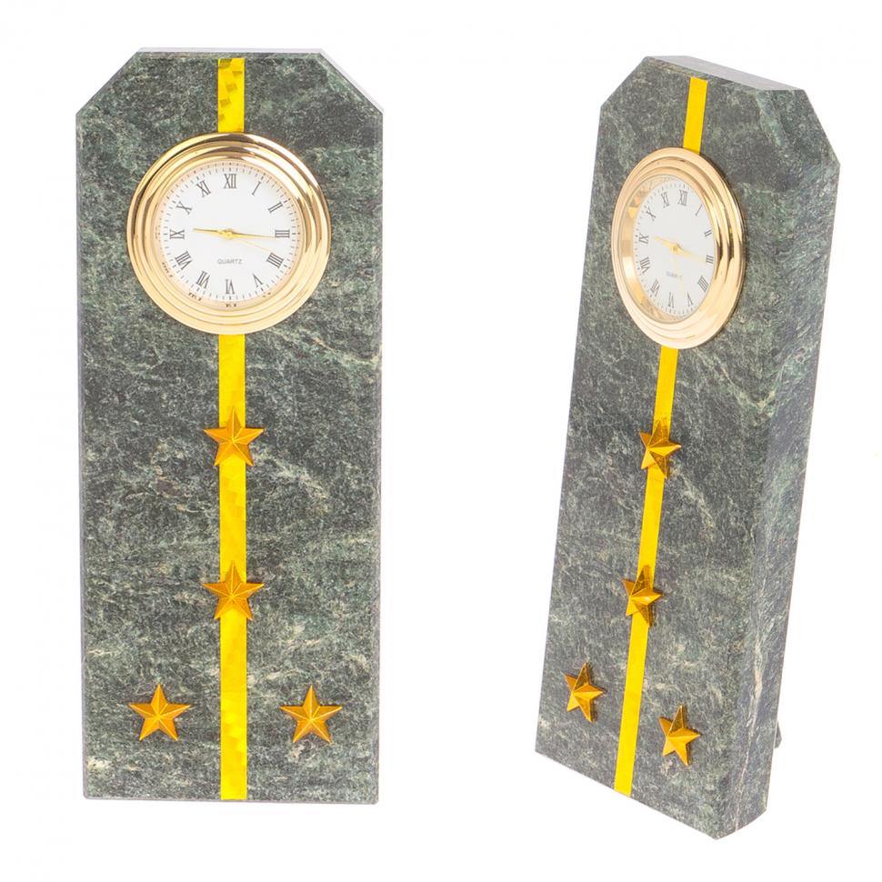 Часы "Погон капитан таможни" камень змеевик фото 1 — 