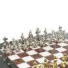 Шахматы "Дон Кихот" доска 28х28 см из камня лемезит мрамор фигуры металлические фото 3 — 