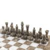 Шахматы "Битва" ракушечник, мрамор доска 38х38 см фото 4 — 
