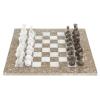 Шахматы "Битва" ракушечник, мрамор доска 38х38 см фото 2 — 