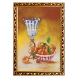 Натюрморт &quot;Персики&quot; багет 46х66 см, каменная крошка — 