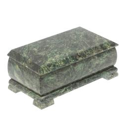 Шкатулка для денег &quot;Купюра&quot; с зеркалом змеевик 19x10x8 см — 