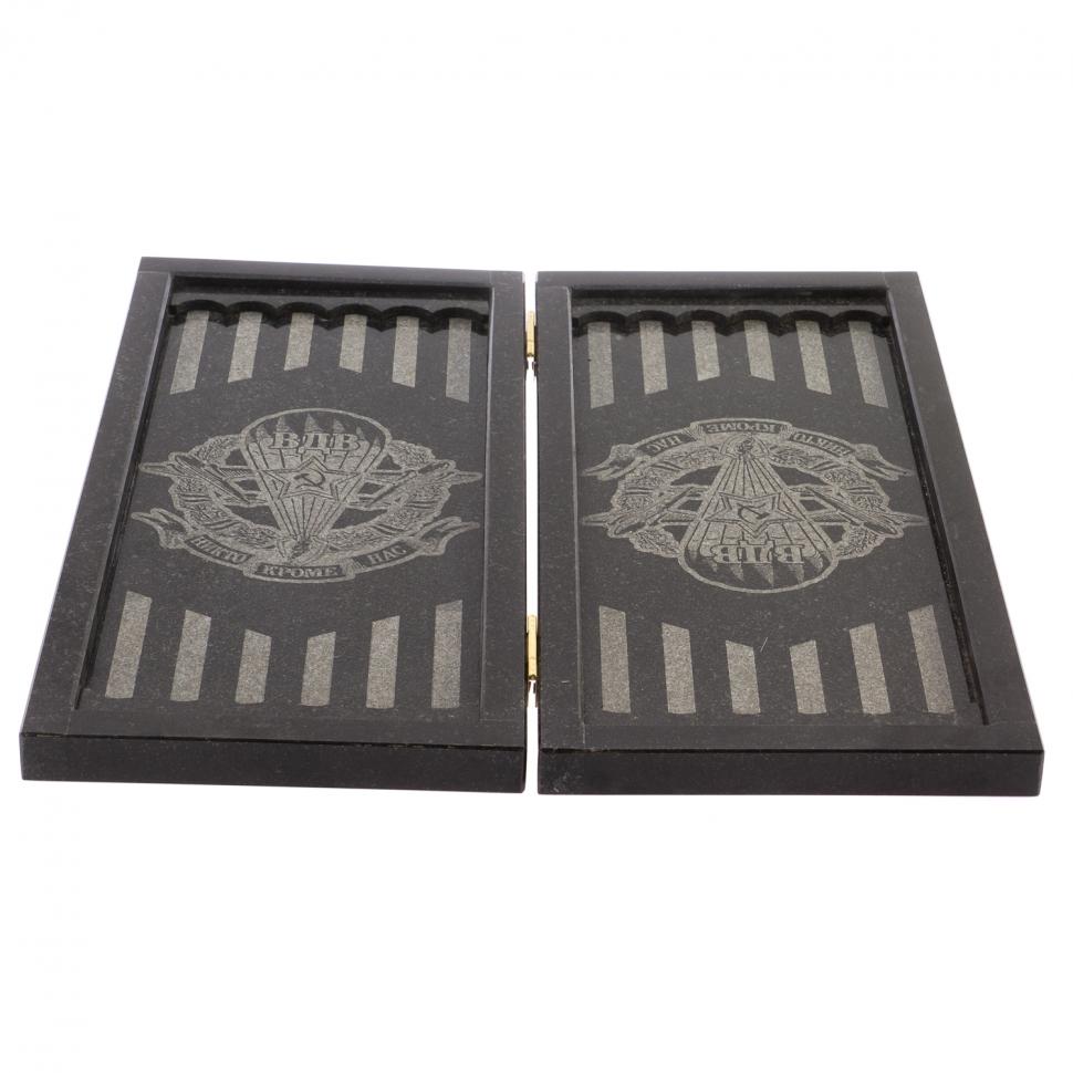 Нарды из камня с гравировкой "ВДВ" фото 1 — 