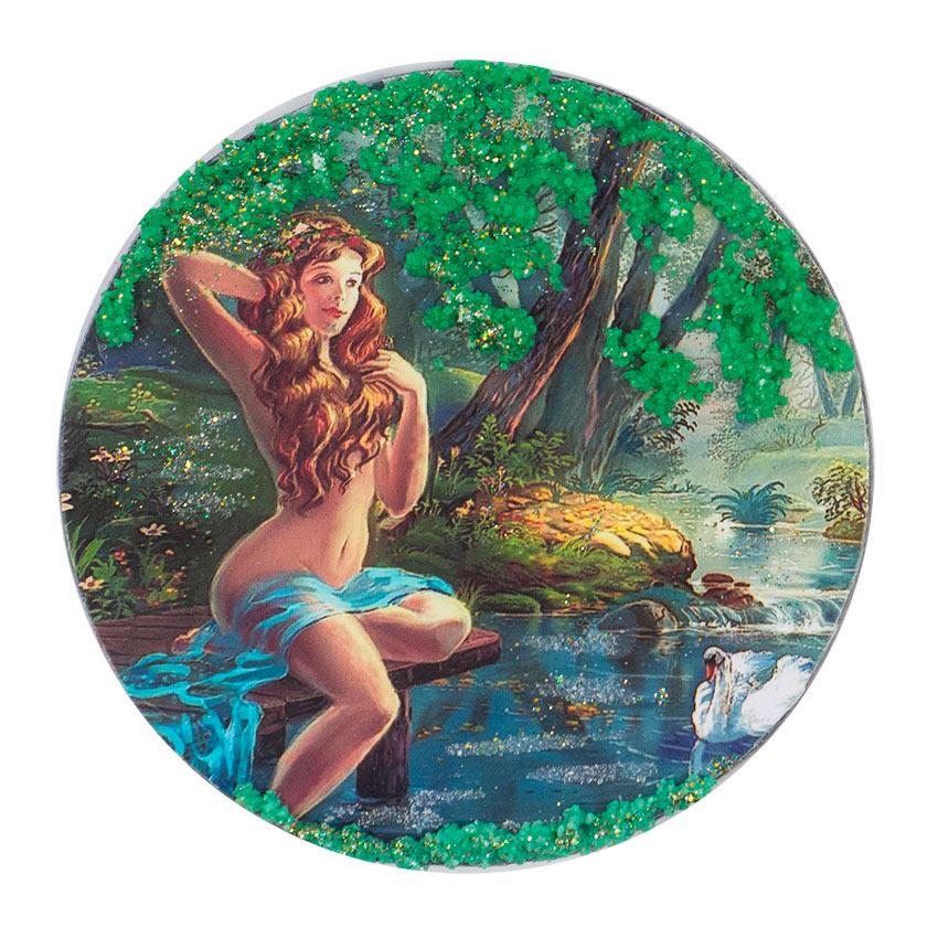 Магнит с рисунком "Купальщица" змеевик фото 1 — 