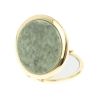 Зеркало круглое из камня жадеит цвет золото фото 2 — 