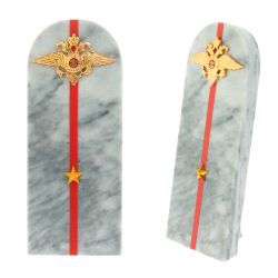 Сувенир &quot;Погон младший лейтенант МВД&quot; камень мрамор — 