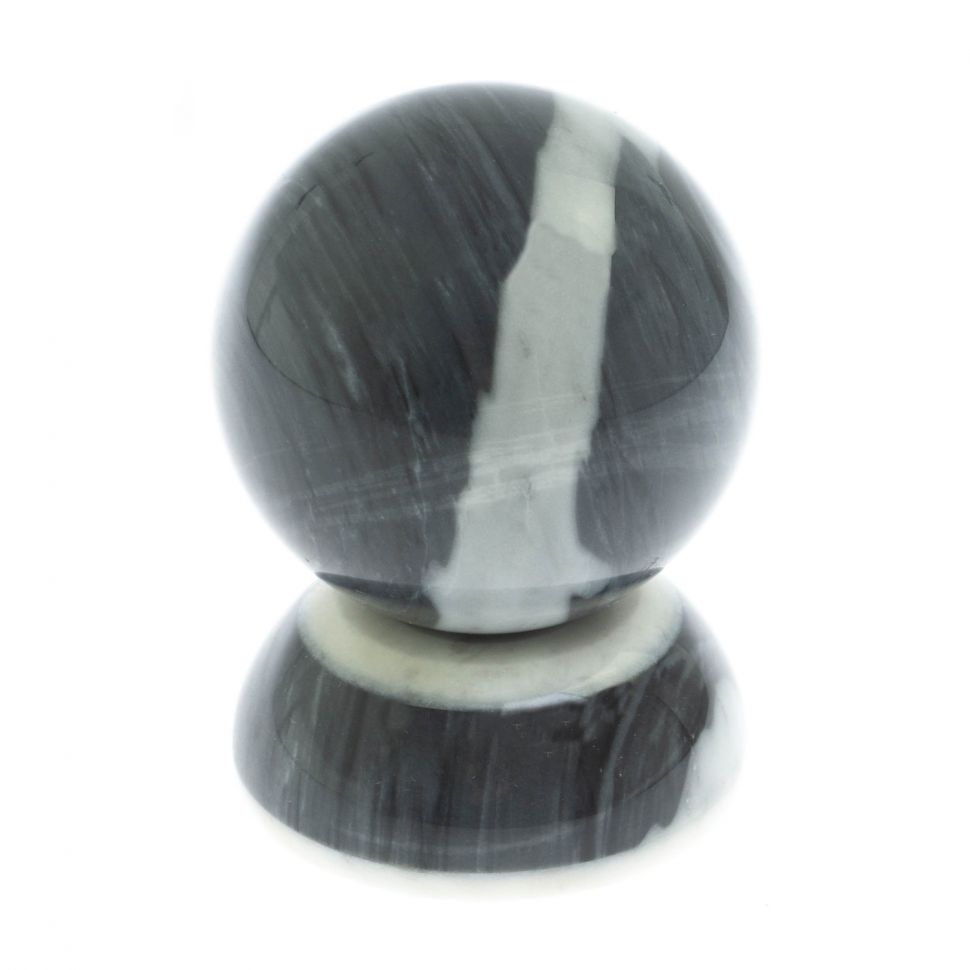 Шар 7 см на подставке из серого мрамора фото 1 — 