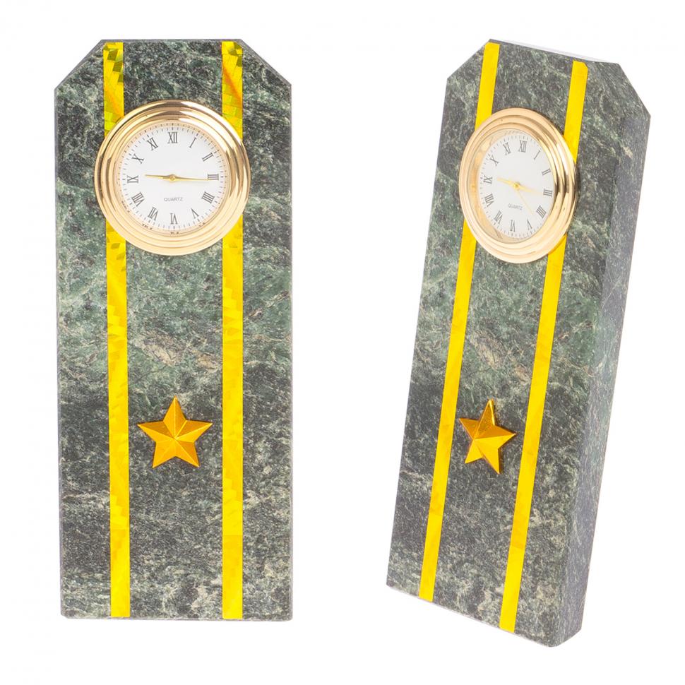 Часы "Погон майор таможни" камень змеевик фото 1 — 