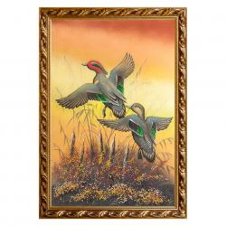 Картина &quot;Утки&quot; багет 46х66 см, каменная крошка — 