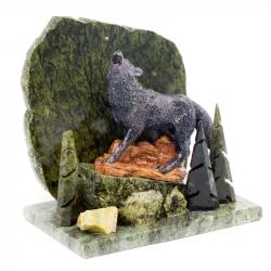 Сувенир из змеевика &quot;Волк&quot; — 