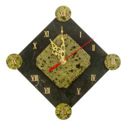 Часы настенные &quot;Элегант&quot; камень змеевик — 