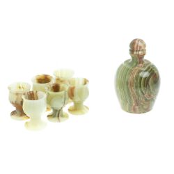 Коньячный набор из оникса в футляре (4х6) — 