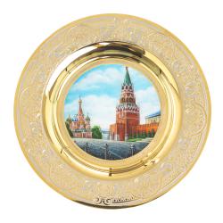 Тарелка сувенирная &quot;Москва Красная площадь&quot; 12 см Златоуст — 