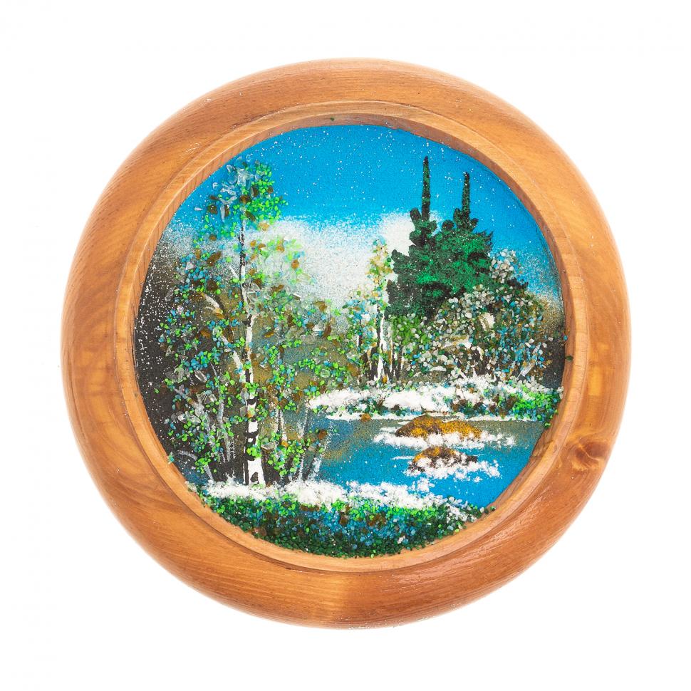 Тарелка декоративная "Весна" 15 см каменная крошка фото 1 — 