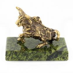 Сувенир статуэтка знак зодиака &quot;Телец&quot; бронза камень — 