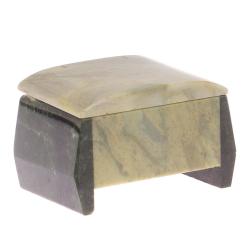 Шкатулка &quot;Персона&quot; из офиокальцита 9х6,5х5 см — 