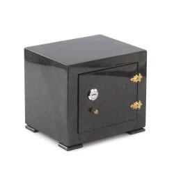 Сейф малый черный змеевик 19х16х17 см — 