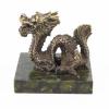 Статуэтка из бронзы на подставке из змеевика "Дракон" фото 2 — 
