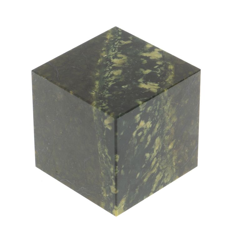 Куб 50 мм темно-зеленый змеевик фото 1 — 