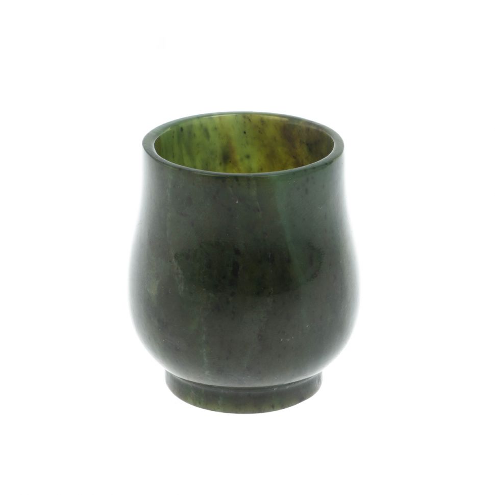 Рюмка коньячная из нефрита 5х5х5,5 см 60 мл фото 1 — 