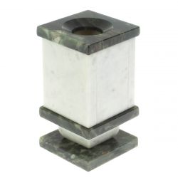 Карандашница из мрамора и темно-зеленого офиокальцита — 