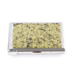 Портсигар 10 сигарет с зажигалкой камень змеевик светлый — 