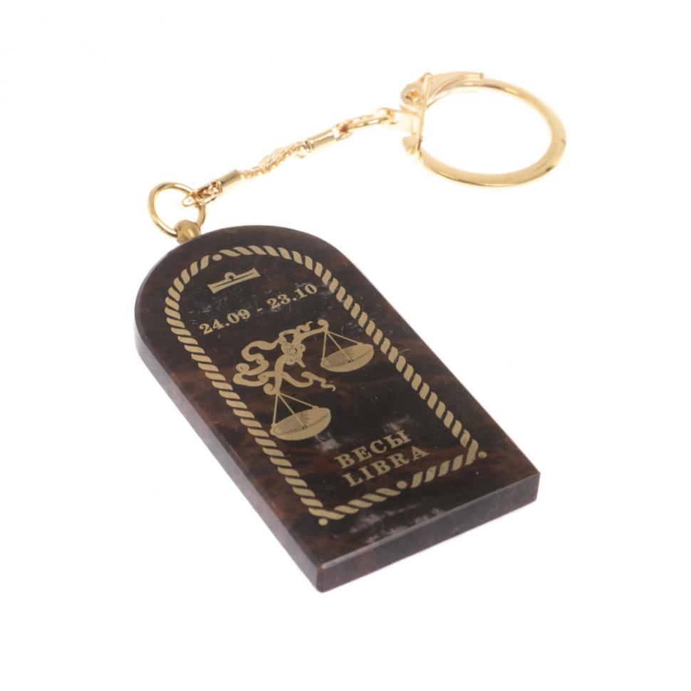 Брелок из обсидиана знак зодиака "Весы" фото 1 — 