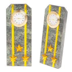 Часы &quot;Погон полковник таможни&quot; камень змеевик — 