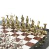 Шахматы "Олимпийские игры" доска 28х28 см лемезит мрамор фото 4 — 