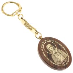 Брелок-оберег с молитвой &quot;Святая Любовь&quot; камень обсидиан — 