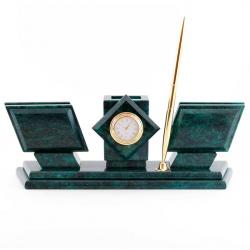 Письменный прибор из камня змеевик &quot;Канцлер&quot; — 