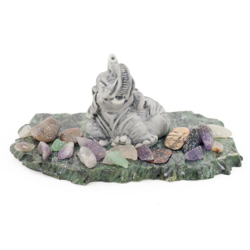 Сувенир из мрамолита "Слоник лежит" фото 1 — 