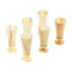 Рюмки из оникса &quot;Конус&quot; набор 6 шт 20 мл 3,5х8 см в коробке (1,5х3) — 