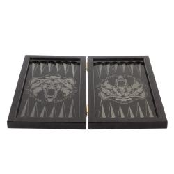 Нарды из камня с гравировкой &quot;Медведь&quot; — 