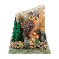 Сувенир из змеевика &quot;Филин&quot; — 