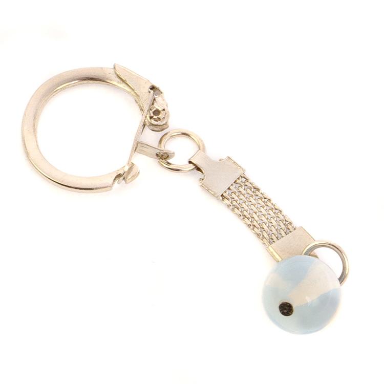 Брелок знак зодиака "Весы" лунный камень фото 1 — 