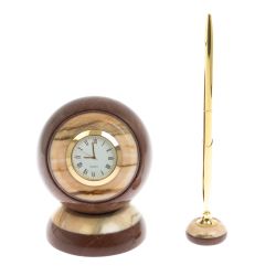 Часы &quot;Шар Антисресс&quot; из лемезита с ручкой — 