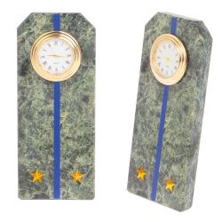 Часы &quot;Погон лейтенант ФСБ, ФСО&quot; камень змеевик — 