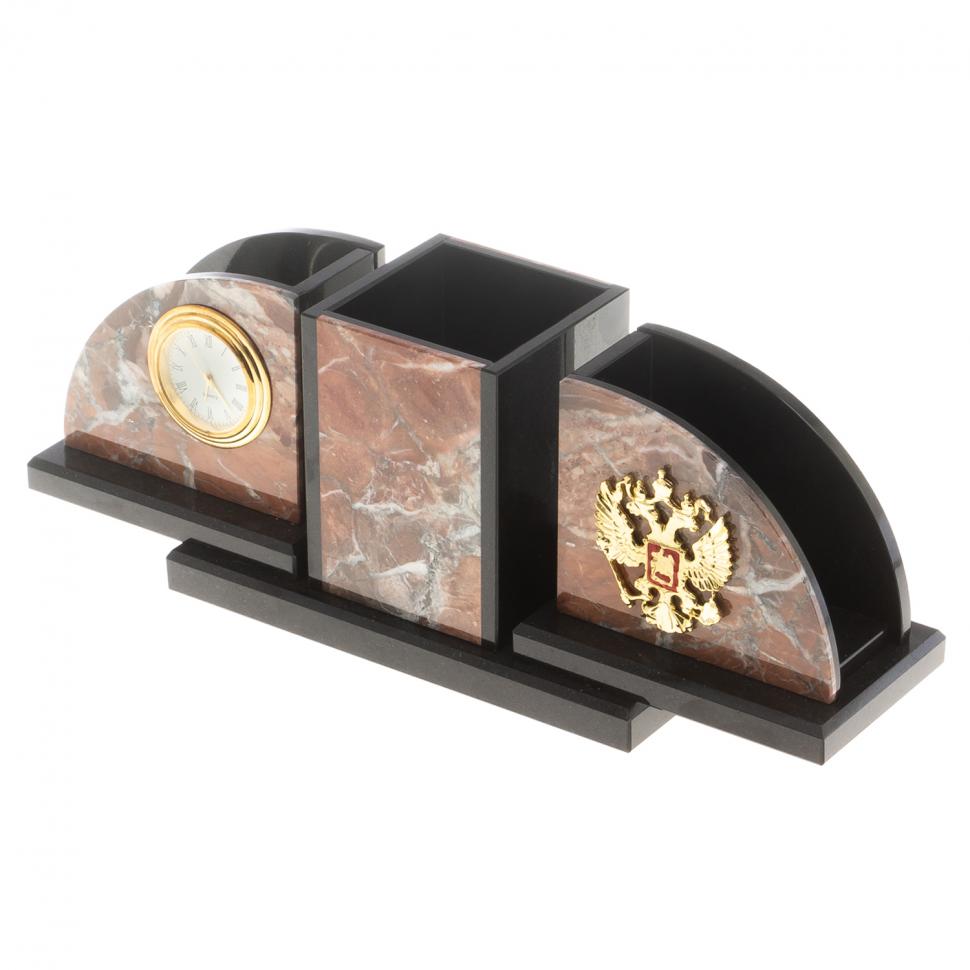 Письменный набор "Гармония" камень креноид, долерит фото 1 — 