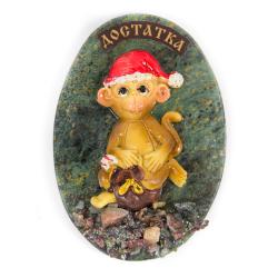 Магнит &quot;Обезьянка в колпаке &quot;Достатка&quot; змеевик — 