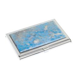 Визитница карманная из камня иркутский лазурит — 