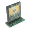 Икона настольная "Матрона Московская" камень змеевик 11,5х4,5х12 см фото 2 — 