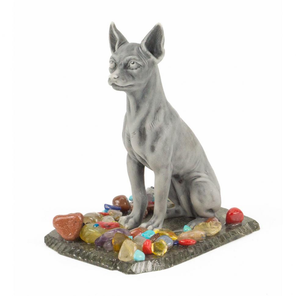 Сувенир "Той терьер" из мрамолита фото 1 — 