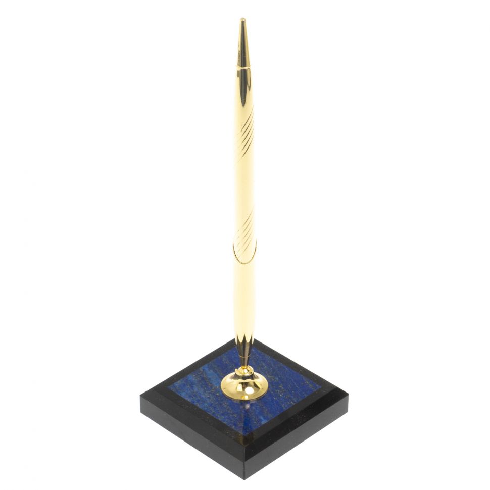 Подставка под ручку из афганского лазурита 7х7х21,5 см фото 1 — 