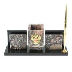 Мини - набор &quot;Менеджер&quot; с гербом РФ камень креноид — 