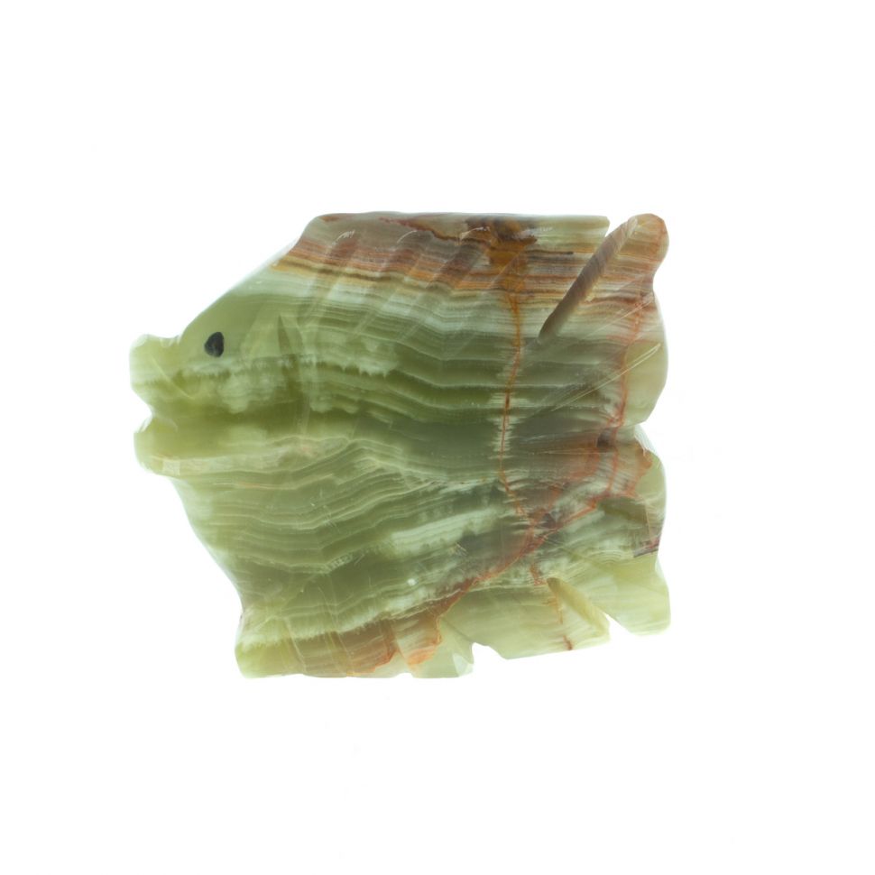 Сувенир "Скалярия" из оникса 8х3х7 см (3) фото 1 — 