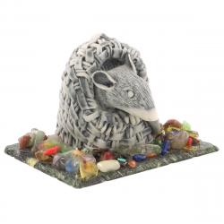 Сувенир из мрамолита &quot;Крыса в корзине&quot; — 