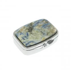 Таблетница на 2 отделения кианит цвет серебро — 