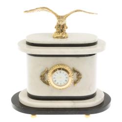 Часы &quot;Орел&quot; мрамор бронза — 